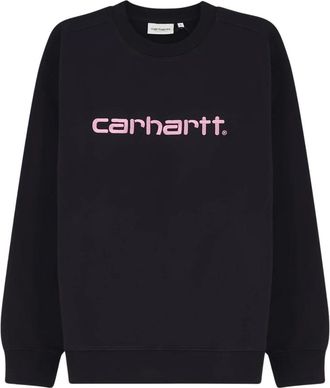 Carhartt Work in Progress Crew Sweatshirt - Dames - Sweatshirts - Zwart - XS - Katoen - Hoodies & sweatvesten