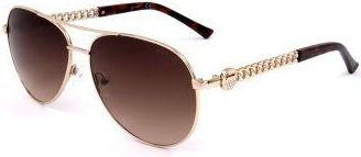 Guess Brown Gradient Pilot Ladies Sunglasses GF6088 32F 60