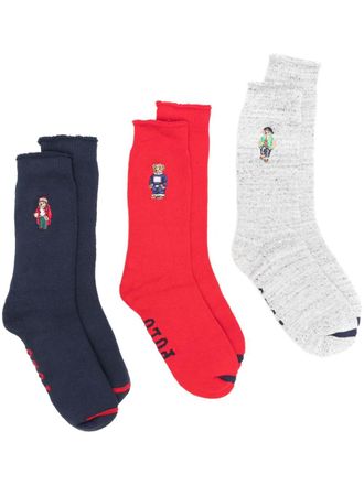 Ralph Lauren Bears Gift Box Crew Socks