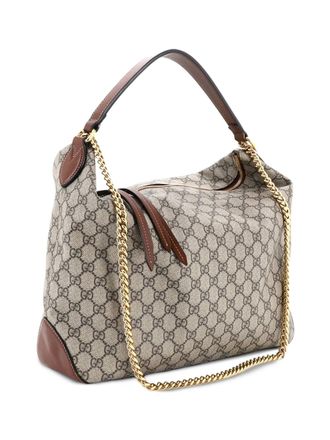 Gucci Chain GG Coated Canvas Large hobo bag - women - Fabric - One Size - Brown