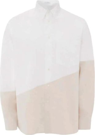 J.W.Anderson Overhemden Wit - Heren - Casual Overhemden - Veelkleurig - S - Overhemden