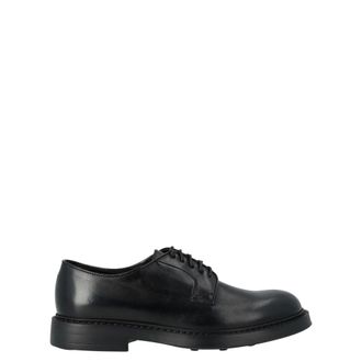Doucal's Dress Shoes, male, Black, 10 UK, Stringata Derby