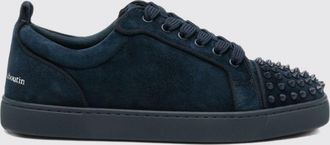 Christian Louboutin Louis Jr Spikes Canopy Suede Low Top Sneakers