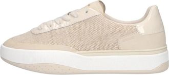 Geox Dynamia Sneakers - Dames - Sneakers - Beige - 37 EU - Leer - Schoenen