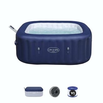 Bestway Spa Hinchable Bestway Lay-z-spa Hawaii Maxhold Energysense Ultrafit Smart Airjet 6 180x180x71 Cm Para 4-6 Personas En Azul Airjet 140 Chorros