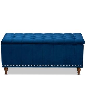 Baxton Studio Dnu Baxton Studio Kaylee Button-Storage Ottoman Bench