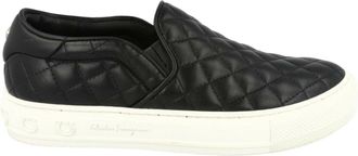 Ferragamo Lisa 1 Quilted Slip-On Sneakers