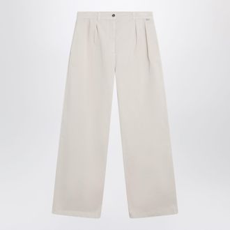 Prada Pantaloni color sabbia in gabardine