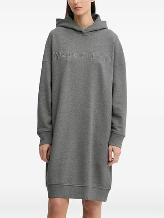 Marc O'Polo hooded embroidered mini dress - Grey