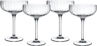 Villeroy & Boch Set Of 4 Rose Garden Champagne Coupe