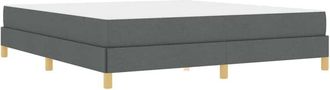 vidaXL Vidaxl - Cama Tipo Box Spring Gris Oscuro, Marr&oacute;n 180 X 200 Cm