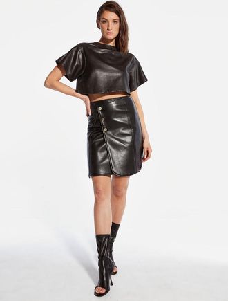 AS by DF Allison Recycled Leather Skirt