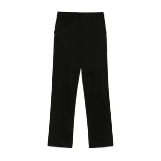 Moschino Straight Trousers, female, Black, Size: XS Pantalone