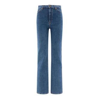 Khaite Danielle Jeans - Dames - Jeans - Blauw - Maat: W28 Leer