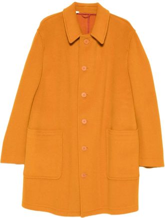 Romeo Gigli 1990s pre-owned jas met enkele rij knopen - Oranje