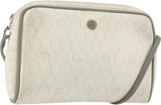 Dior Pre-owned Cross Body Bags, female, White, Size: ONE SIZE Pre-owned Vintage honeycomb shoulder bag