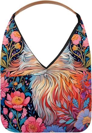 Generic Color Drawing Cat Reusable Lightweight Grocery Bags - Foldable Into Compact Pouch, Washable & Sturdy, Multipurpose for Shopping and Travel