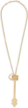 Paco Rabanne Gouden Sleutel Hanger Ketting - Dames - Kettingen - Geel - ONE Size - Accessoires