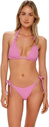 Swim Systems McKenna Tie Side Bikini Swim Bottoms in Cotton Candy Scrunch at Nordstrom, Size X-Small