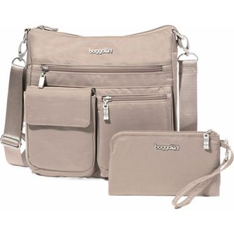 Baggallini Modern Everywhere Slim Crossbody Bag with RFID Wristlet in Moonrock at Nordstrom