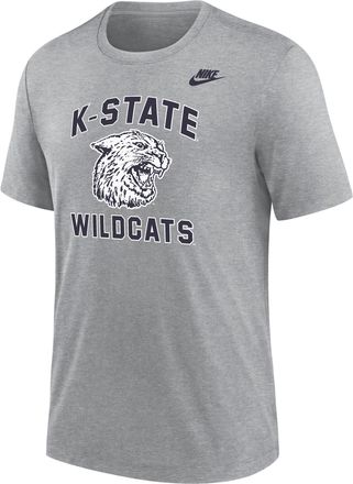 Nike Kansas State Wildcats Nike Mens Football Tri-Blend T-Shirt in Grey | M21372P396KSST-DGH