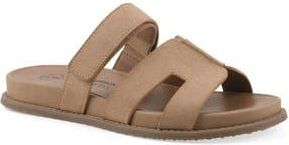 White Mountain Mazi Slide Sandal in Beachwood/Smooth at Nordstrom Rack, Size 8.5