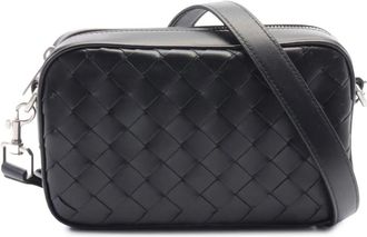 Bottega Veneta 2012-2025 Nappa Intrecciato crossbody bag - Black