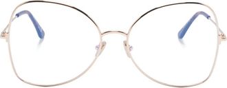 Tom Ford Eyewear Occhiali geometrici - Marrone