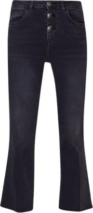 Liu Jo Cropped Flare Jeans - Dames - Cropped Jeans - Zwart - W31 - Jeans
