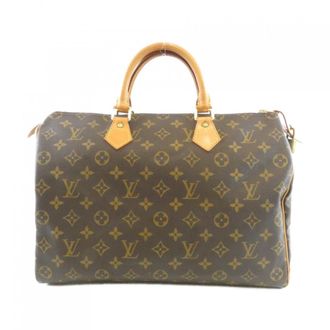 Louis Vuitton Monogram Marron Coated Canvas Boston Bag (Pre-Owned)