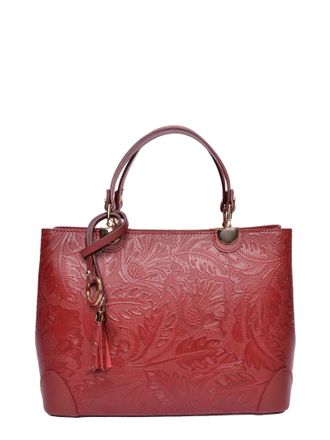 Anna Luchini Rood Rundleer Tas