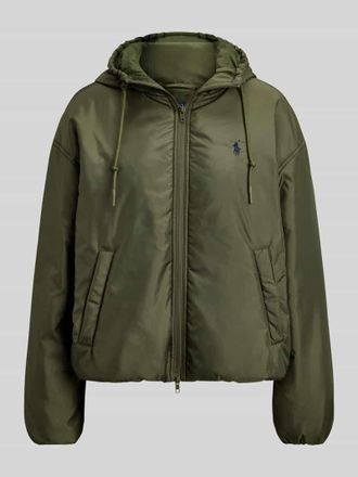 Polo Ralph Lauren Relaxed Fit Blouson mit Zweiwege-Rei&szlig;verschluss in Oliv, Gr&ouml;&szlig;e XL