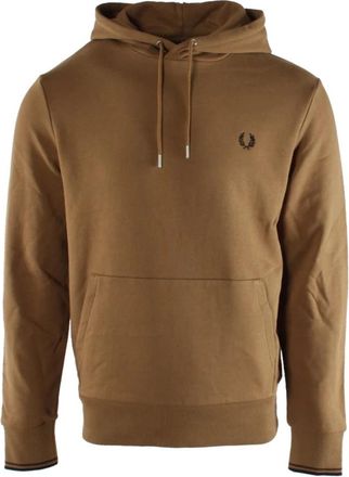 Fred Perry Katoenen Hoodie - Heren - Hoodies - Bruin - XL - Katoen - Hoodies & sweatvesten