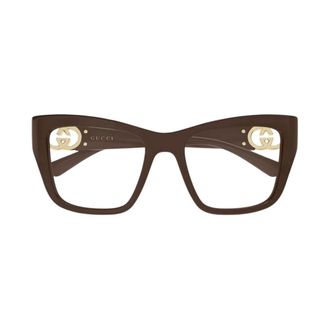 Gucci Cat-eye Optisch Montuur - Dames - Accessoires - Bruin - Maat: 52 MM