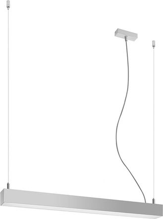 Thoro L&aacute;mpara de techo gris aluminio 4000k alt. 150 cm