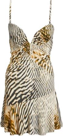 House of CB Elsa Animal Print Jersey Minidress at Nordstrom, Size X-Large