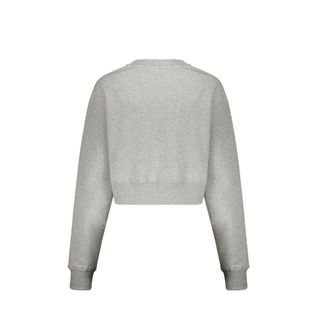Balmain Womens Gray Cotton Sweatshirt Clothing