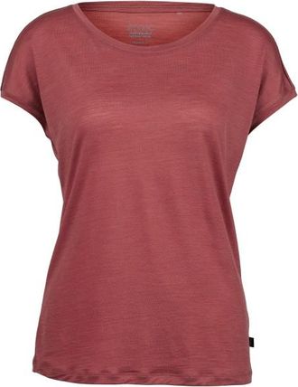 Stoic MerinoChill MMXX. G&ouml;teborg Loose Tee Merinoshirt f&uuml;r Damen | rot