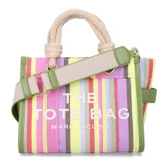 Marc Jacobs The Stripe Mesh Small Tote Bag - female - Marc Jacobs - Shopping Bags - Multicolor - ONE SIZE - Bags