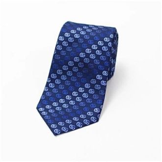 Gucci Pre-owned Zijden Sjaal - Heren - Vintage Accessoires - Blauw - ONE Size - Vintage