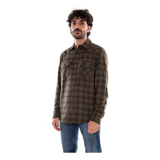 Wrangler Western overhemd - Heren - Overhemden - Groen - Maat: L Denim