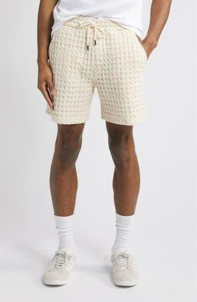 OAS Porto Waffle Knit Cotton Shorts in Off White at Nordstrom Rack, Size Small