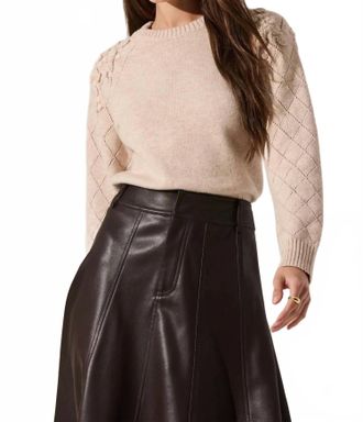 Astr Florine Sweater In Oatmeal