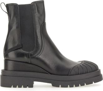 Premiata Italiaanse Leren Gaucho Stijl Laarzen - Dames - Chelseaboots - Zwart - 36 EU - Leer - Schoenen