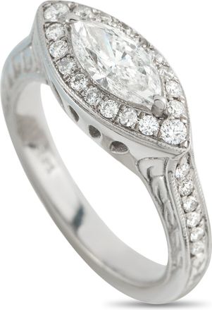 Luxury Bazaar 14K White Gold 1.05ct Diamond Ring MF35-051526