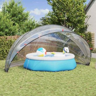 vidaXL vidaXL Dome Piscina Trasparente 592 x 590 x 275 cm PVC