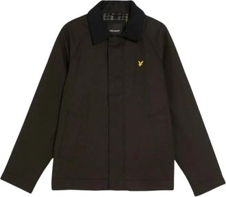Lyle & Scott Blazer met lange mouwen en ritssluiting - Heren - Zomerjassen - Zwart - L - Katoen - Jassen