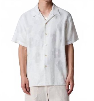 Paul Smith Zine Floral Fil Coupe Shirt In Off White