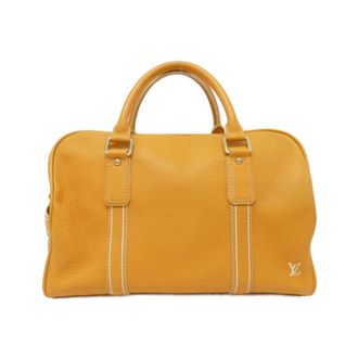 Louis Vuitton Jaune Yellow Leather Boston Bag (Pre-Owned)
