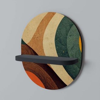 OEM Estante Ovalado Colorful Strands Negro